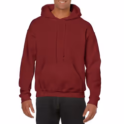 Gildan Heavy Blend Adult Unisex Hooded Sweatshirt / Hoodie - S, Garnet