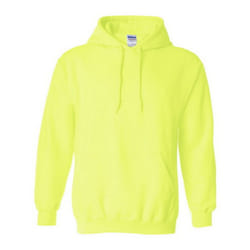 Gildan Heavy Blend Adult Unisex Hooded Sweatshirt / Hoodie - S, Safety Green