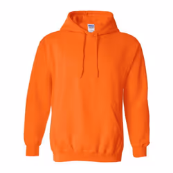 Gildan Heavy Blend Adult Unisex Hooded Sweatshirt / Hoodie - S, Safety Orange