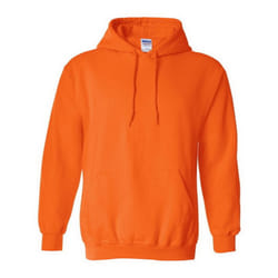 Gildan Heavy Blend Adult Unisex Hooded Sweatshirt / Hoodie - S, Safety Orange