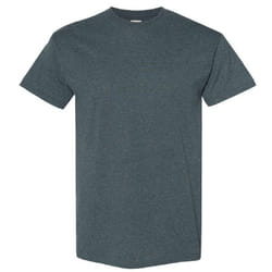Gildan Mens Heavy Cotton Short Sleeve T-Shirt - 2XL, Dark Heather