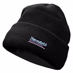 Yoko Unisex Hi-Vis Thermal 3M Thinsulate Winter Hat - One Size, Black