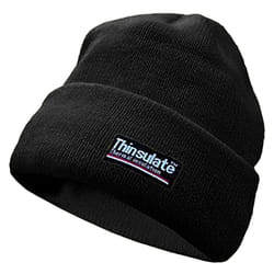 Yoko Unisex Hi-Vis Thermal 3M Thinsulate Winter Hat - One Size, Black