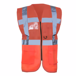 Yoko Hi-Vis Premium Executive/Manager Waistcoat / Jacket - L, Red