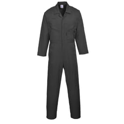 Portwest Mens Liverpool-zip Workwear Coverall - Small x Regular, Black