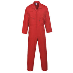 Portwest Mens Liverpool-zip Workwear Coverall - Small x Regular, Red