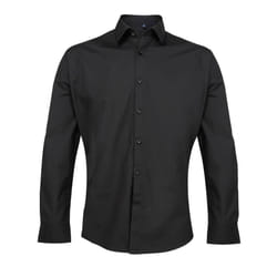 Premier Supreme Heavier Weight Poplin Long Sleeve Work Shirt - 14.5, Black