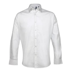 Premier Supreme Heavier Weight Poplin Long Sleeve Work Shirt - 18, White