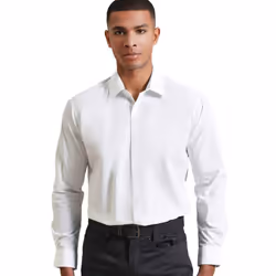 Premier Supreme Heavier Weight Poplin Long Sleeve Work Shirt - 18, White