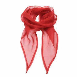 Premier Ladies/Womens Work Chiffon Formal Scarf - One Size, Red