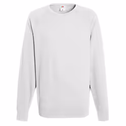 Fruit Of The Loom Mens Lightweight Raglan Sweatshirt (240 GSM) - S, White