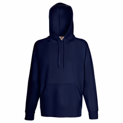 Fruit Of The Loom Mens Lightweight Hooded Sweatshirt / Hoodie (240 GSM) - M, Deep Navy