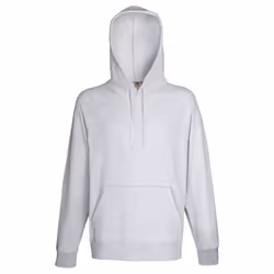 Fruit Of The Loom Mens Lightweight Hooded Sweatshirt / Hoodie (240 GSM) - 2XL, Heather Grey