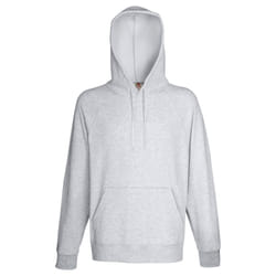 Fruit Of The Loom Mens Lightweight Hooded Sweatshirt / Hoodie (240 GSM) - 2XL, Heather Grey