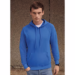 Fruit Of The Loom Mens Lightweight Hooded Sweatshirt / Hoodie (240 GSM) - L, Royal