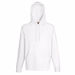 Fruit Of The Loom Mens Lightweight Hooded Sweatshirt / Hoodie (240 GSM) - 2XL, White