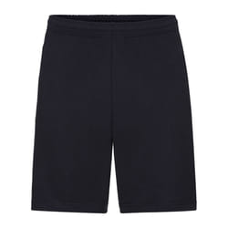 Fruit Of The Loom Mens Lightweight Casual Fleece Shorts (240 GSM) - L, Black