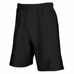Fruit Of The Loom Mens Lightweight Casual Fleece Shorts (240 GSM) - L, Black
