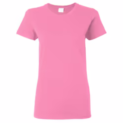 Gildan Ladies/Womens Heavy Cotton Missy Fit Short Sleeve T-Shirt - L, Azalea