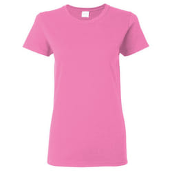 Gildan Ladies/Womens Heavy Cotton Missy Fit Short Sleeve T-Shirt - L, Azalea