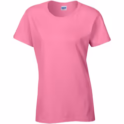 Gildan Ladies/Womens Heavy Cotton Missy Fit Short Sleeve T-Shirt - L, Azalea