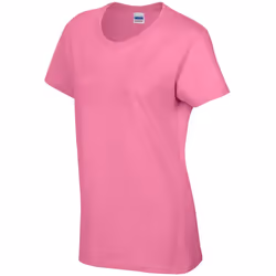 Gildan Ladies/Womens Heavy Cotton Missy Fit Short Sleeve T-Shirt - L, Azalea