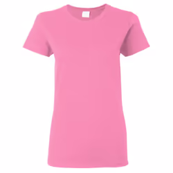 Gildan Ladies/Womens Heavy Cotton Missy Fit Short Sleeve T-Shirt - 2XL, Azalea