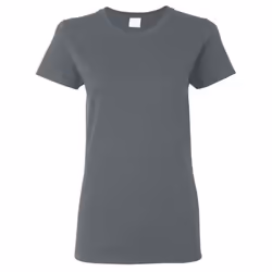 Gildan Ladies/Womens Heavy Cotton Missy Fit Short Sleeve T-Shirt - XL, Dark Heather