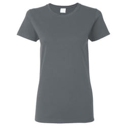 Gildan Ladies/Womens Heavy Cotton Missy Fit Short Sleeve T-Shirt - XL, Dark Heather