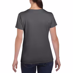 Gildan Ladies/Womens Heavy Cotton Missy Fit Short Sleeve T-Shirt - XL, Dark Heather