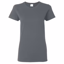 Gildan Ladies/Womens Heavy Cotton Missy Fit Short Sleeve T-Shirt - 2XL, Dark Heather