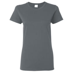 Gildan Ladies/Womens Heavy Cotton Missy Fit Short Sleeve T-Shirt - 2XL, Dark Heather