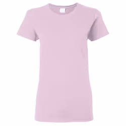 Gildan Ladies/Womens Heavy Cotton Missy Fit Short Sleeve T-Shirt - M, Light Pink