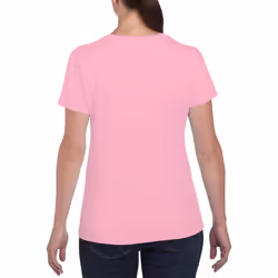 Gildan Ladies/Womens Heavy Cotton Missy Fit Short Sleeve T-Shirt - M, Light Pink