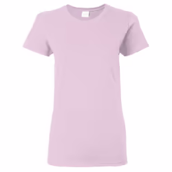 Gildan Ladies/Womens Heavy Cotton Missy Fit Short Sleeve T-Shirt - L, Light Pink