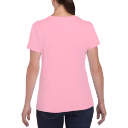 Gildan Ladies/Womens Heavy Cotton Missy Fit Short Sleeve T-Shirt - L, Light Pink