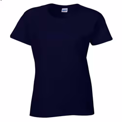Gildan Ladies/Womens Heavy Cotton Missy Fit Short Sleeve T-Shirt - S, Navy