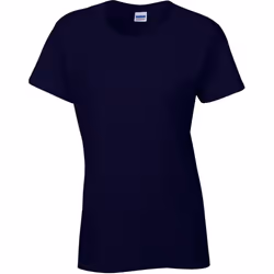 Gildan Ladies/Womens Heavy Cotton Missy Fit Short Sleeve T-Shirt - S, Navy