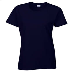 Gildan Ladies/Womens Heavy Cotton Missy Fit Short Sleeve T-Shirt - L, Navy
