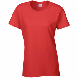 Gildan Ladies/Womens Heavy Cotton Missy Fit Short Sleeve T-Shirt - S, Red