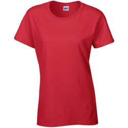 Gildan Ladies/Womens Heavy Cotton Missy Fit Short Sleeve T-Shirt - L, Red
