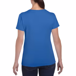 Gildan Ladies/Womens Heavy Cotton Missy Fit Short Sleeve T-Shirt - L, Royal