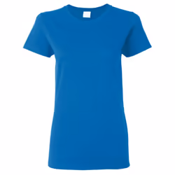 Gildan Ladies/Womens Heavy Cotton Missy Fit Short Sleeve T-Shirt - 2XL, Royal