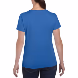 Gildan Ladies/Womens Heavy Cotton Missy Fit Short Sleeve T-Shirt - 2XL, Royal