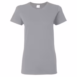 Gildan Ladies/Womens Heavy Cotton Missy Fit Short Sleeve T-Shirt - L, Sport Grey