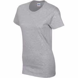 Gildan Ladies/Womens Heavy Cotton Missy Fit Short Sleeve T-Shirt - L, Sport Grey