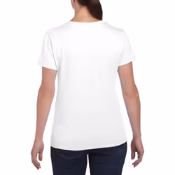 Gildan Ladies/Womens Heavy Cotton Missy Fit Short Sleeve T-Shirt - M, White