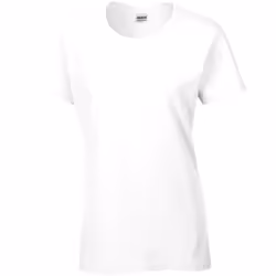 Gildan Ladies/Womens Heavy Cotton Missy Fit Short Sleeve T-Shirt - XL, White