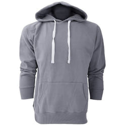 Mantis Mens Superstar Zip Through Hooded Sweat / Hoodie - S, Heather Grey Melange