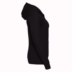 Russell Ladies Premium Authentic Zipped Hoodie (3-Layer Fabric) - XS, Black